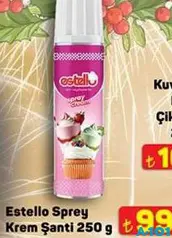 ESTELLO SPREY KREM ŞANTİ 250 G fiyat ve kampanya bilgisi